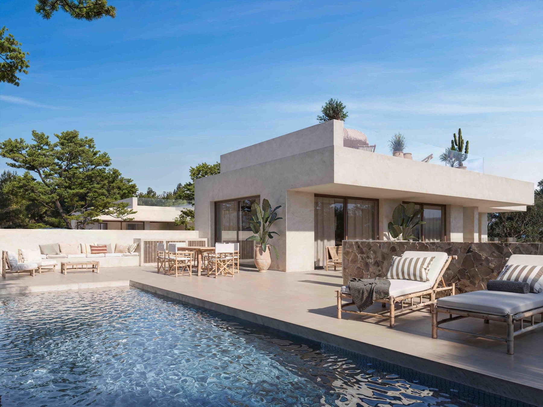 An Arbórea villa with its own pool and terrace