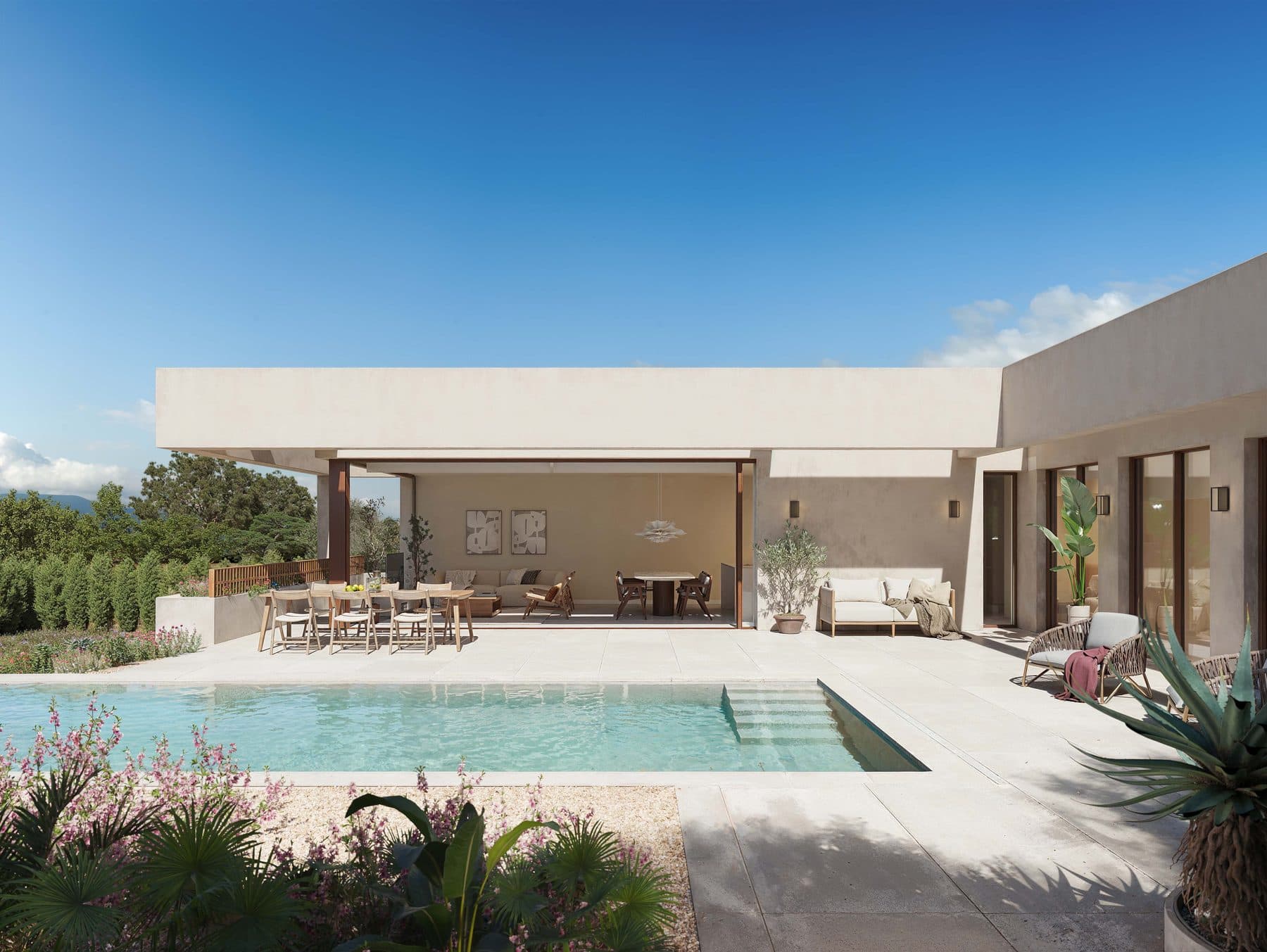 A Lima villa with its pool and covered terrace