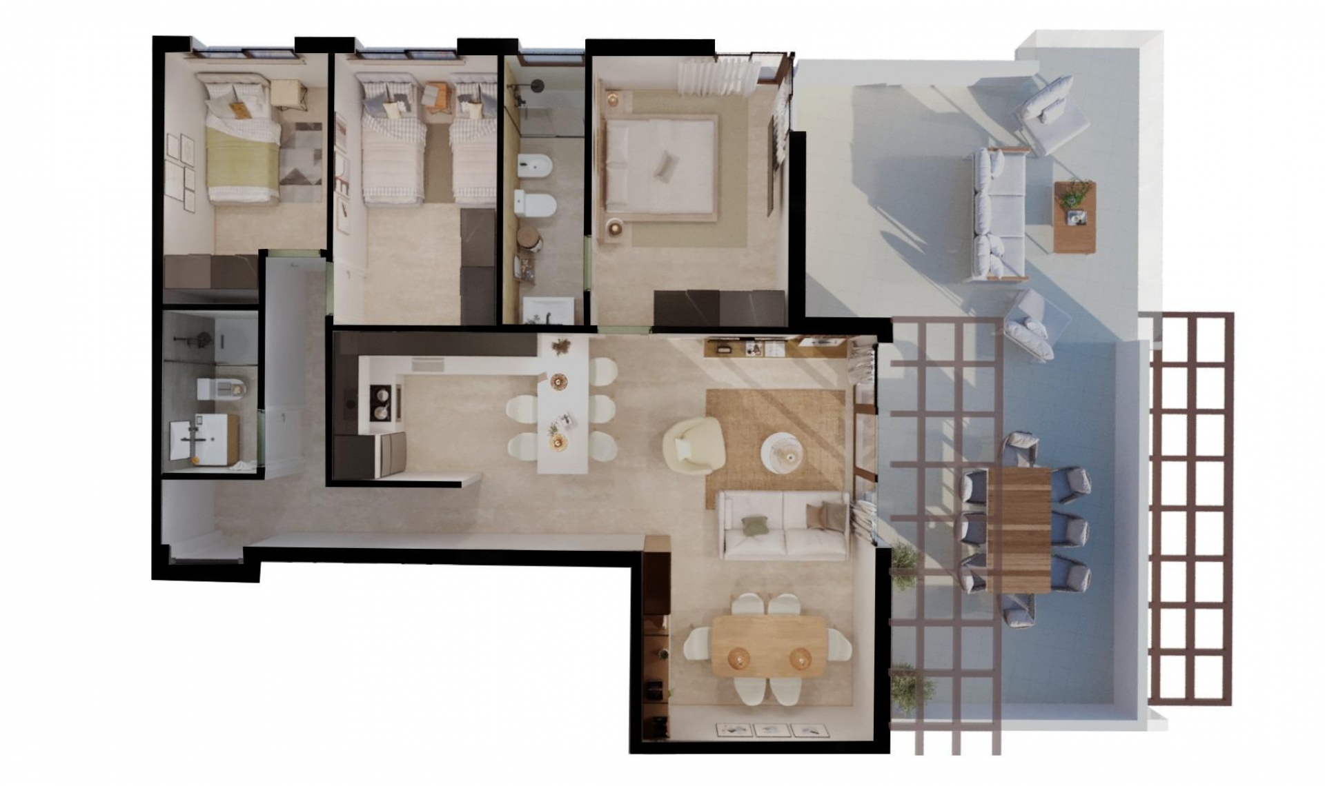 New Build - Apartment -
Vera - Vera playa