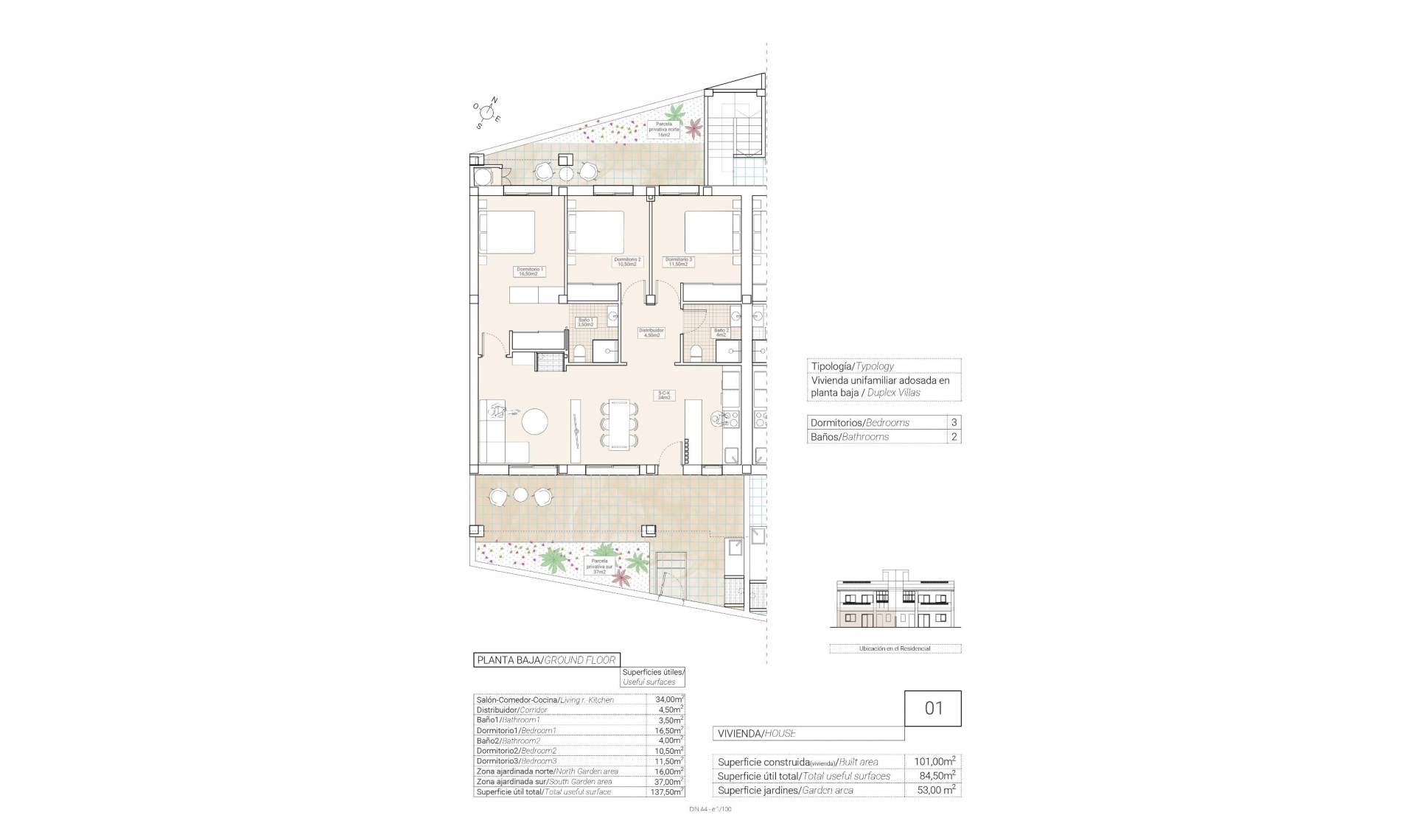 New Build - Bungalow -
Hondón de las Nieves - El Salero