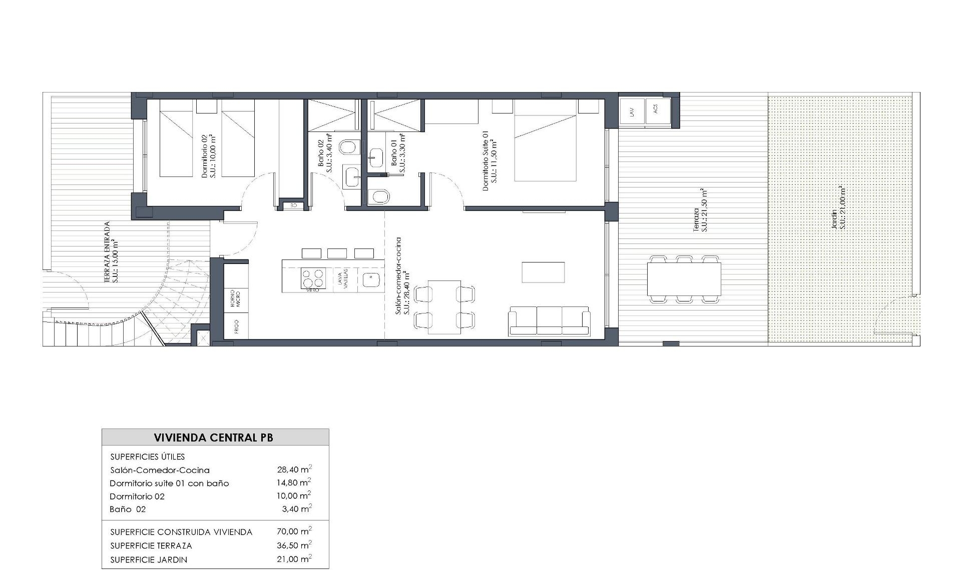 New Build - Bungalow -
San Miguel - Cerro del Sol