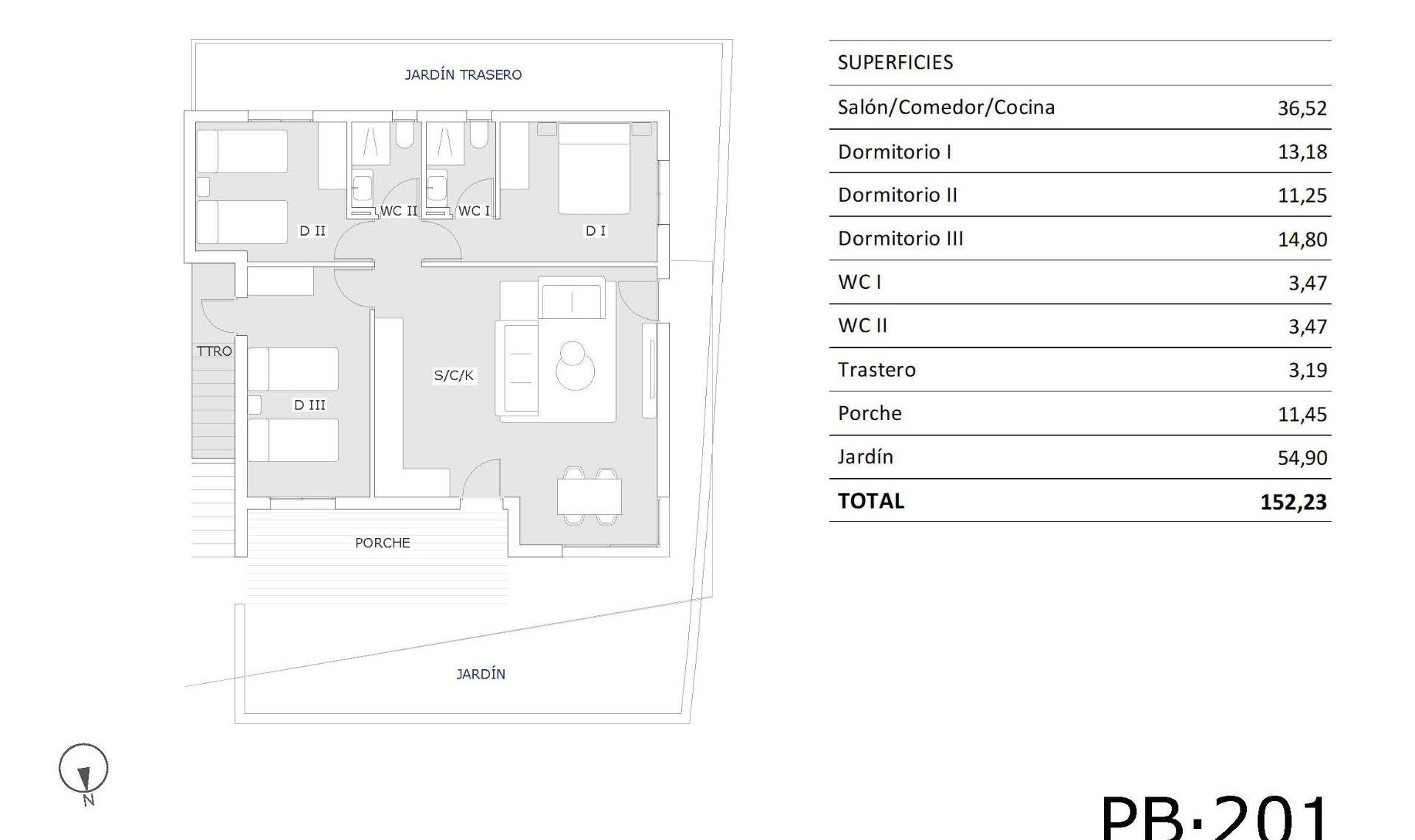 New Build - Bungalow -
San Miguel - Pueblo