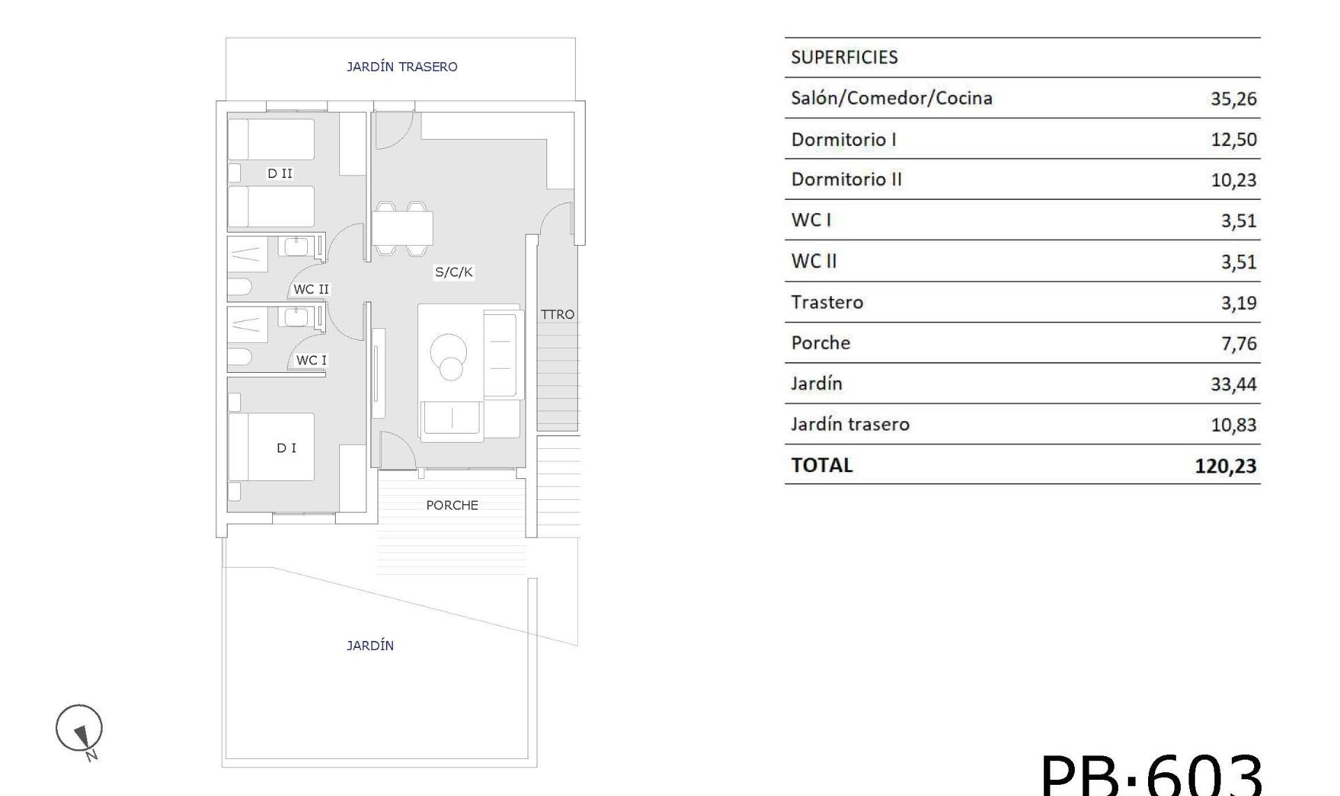 New Build - Bungalow -
San Miguel - Pueblo