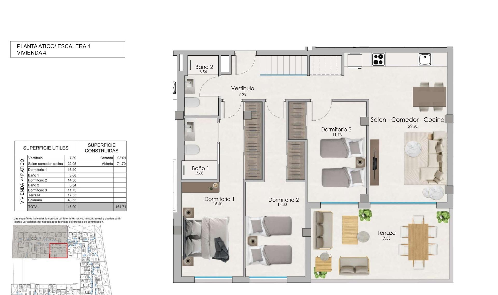 New Build - Penthouse -
Santa Pola - Eroski