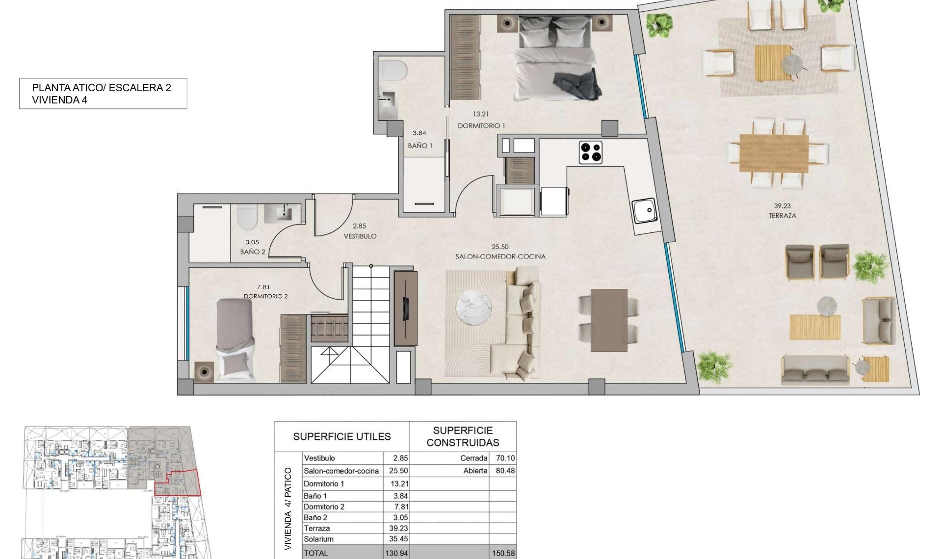 New Build - Penthouse -
Santa Pola - Eroski
