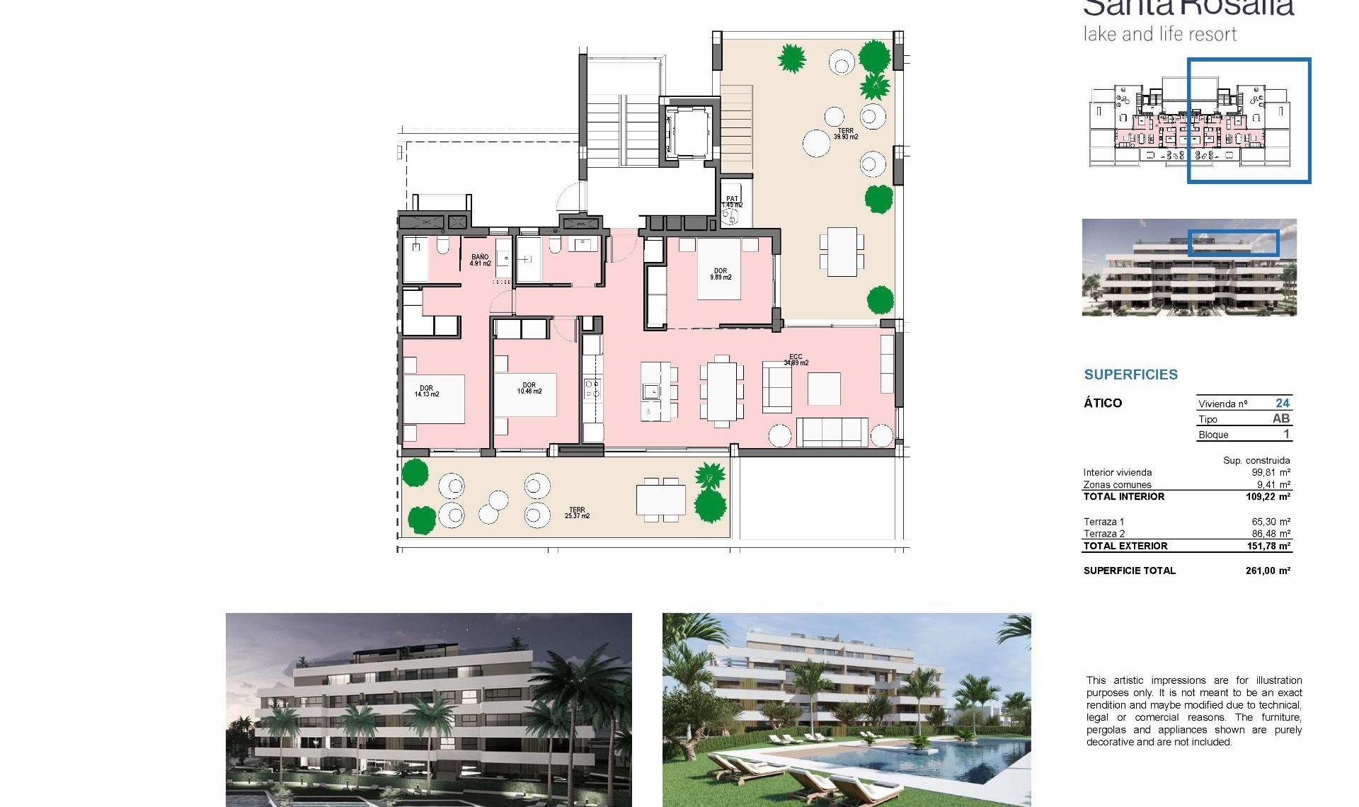 New Build - Penthouse -
Torre Pacheco - Santa Rosalia Lake And Life Resort