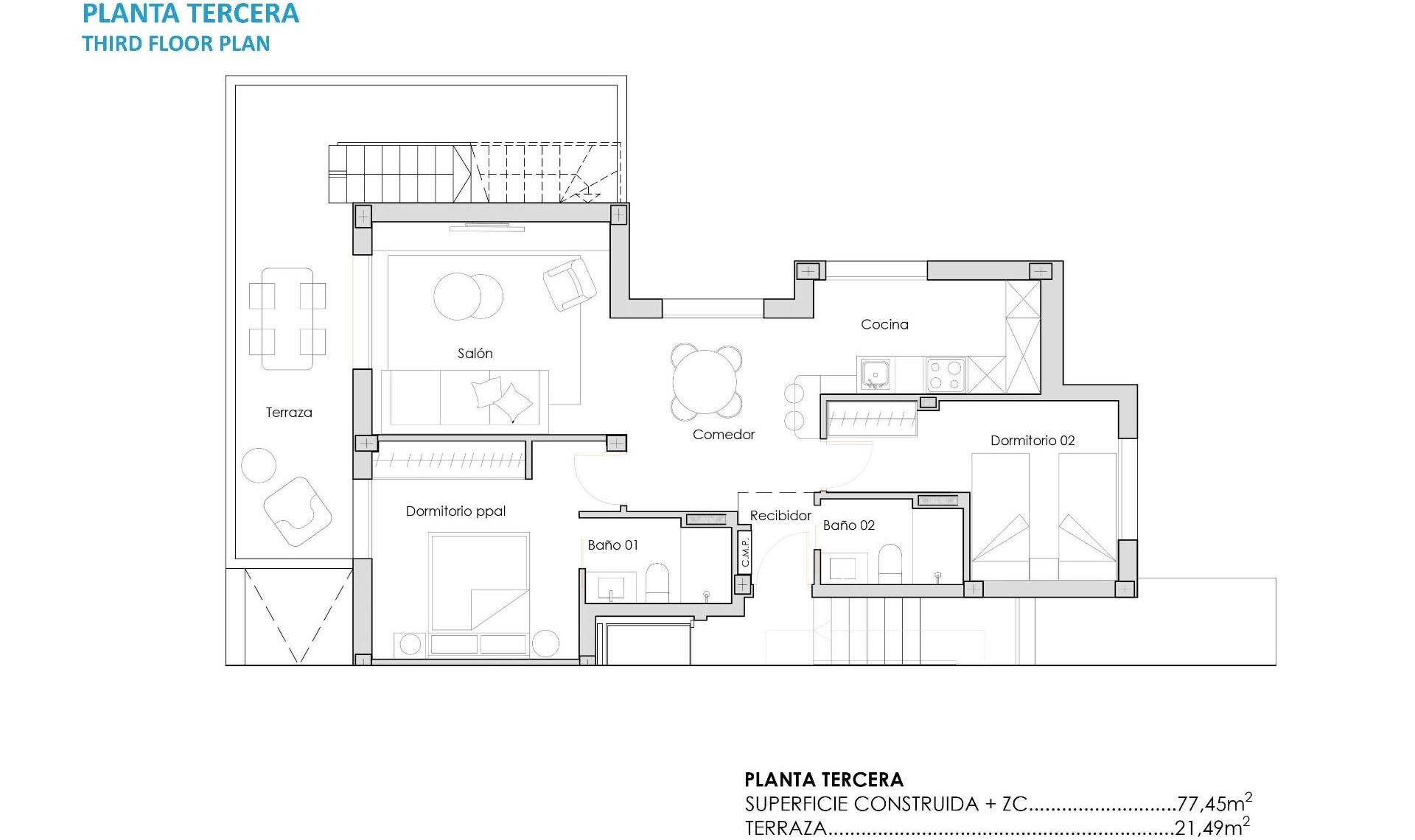 New Build - Penthouse -
Torre Pacheco - Santa Rosalia Lake And Life Resort
