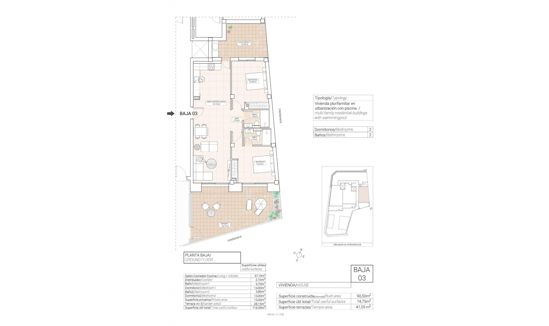 Novostavba - Apartment -
Hondón de las Nieves - Pueblo