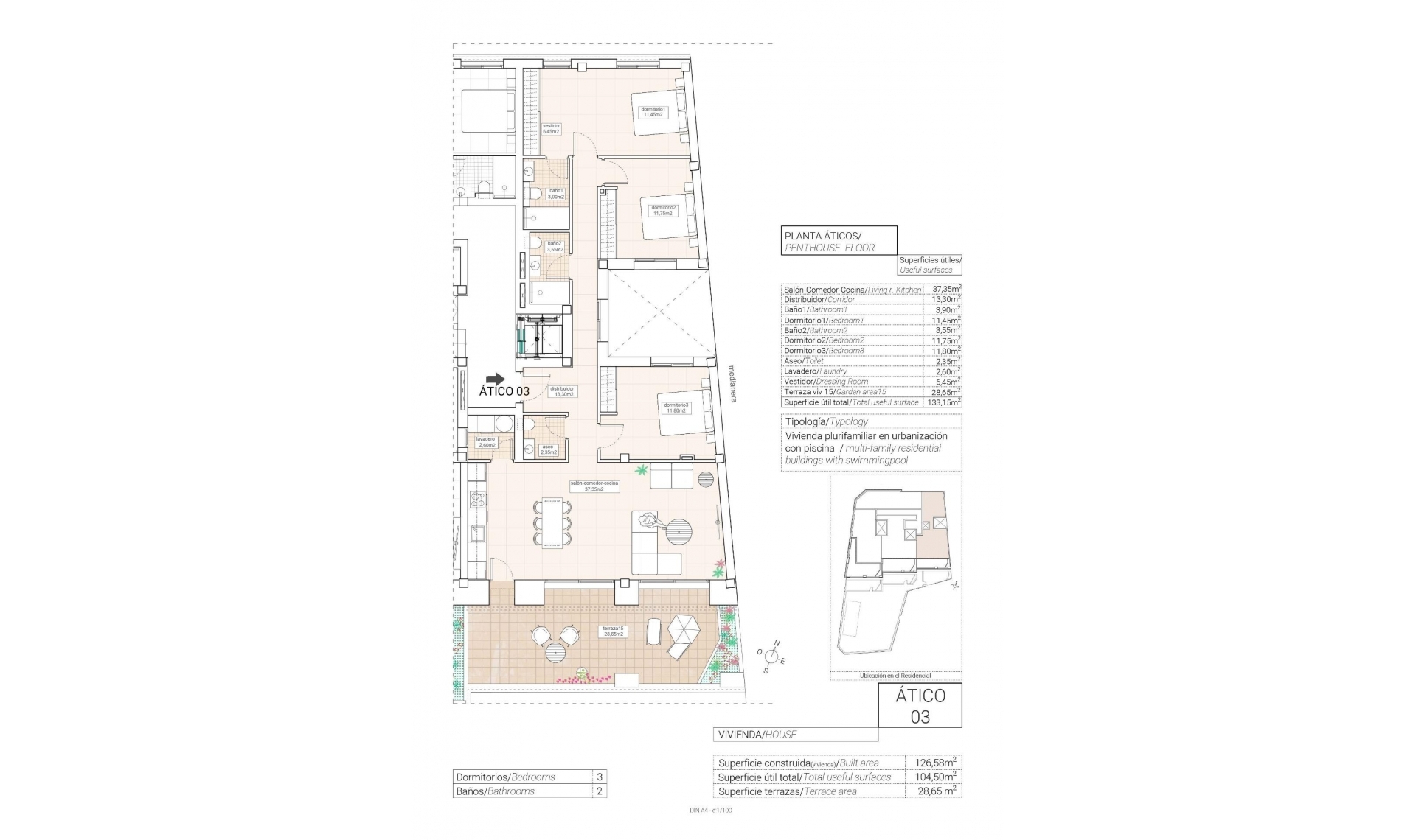 Novostavba - Penthouse -
Hondón de las Nieves - Pueblo
