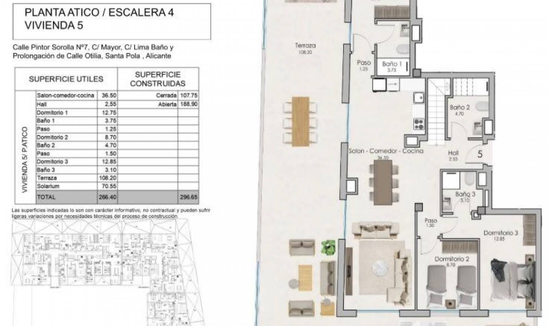 Novostavba - Penthouse -
Santa Pola - Estacion de autobuses