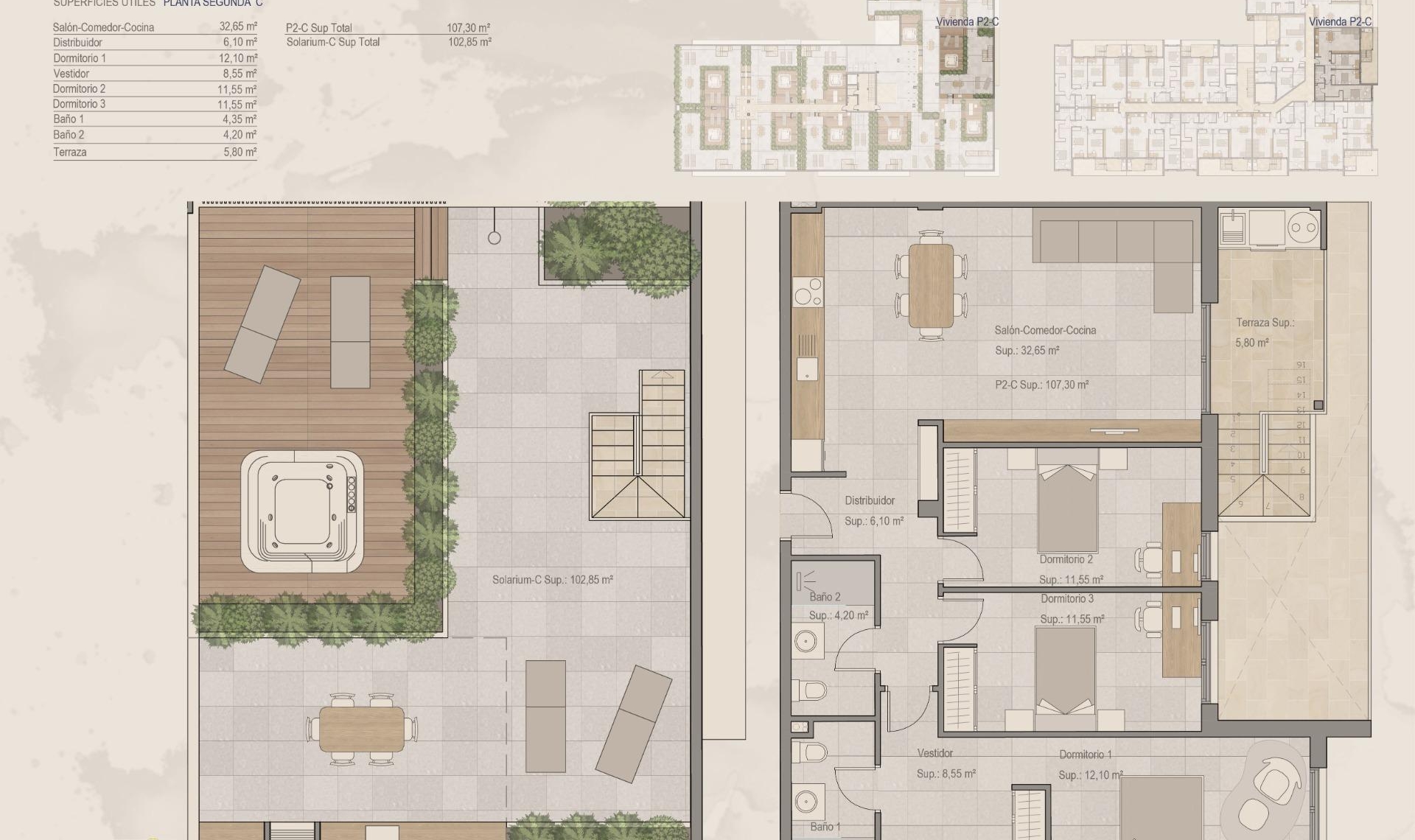 Novostavba - Penthouse -
Torre Pacheco - Centro