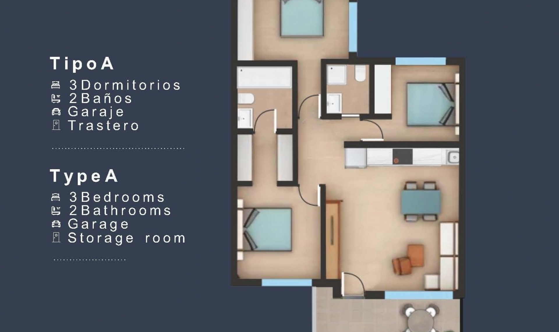 Novostavba - Top Floor Bungalow -
San Pedro del Pinatar - Los Pinos