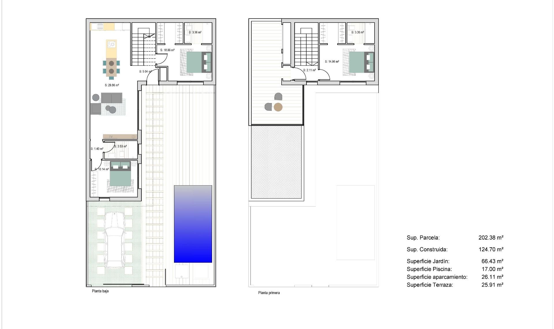 Novostavba - Town House -
San Javier - Parque del doce